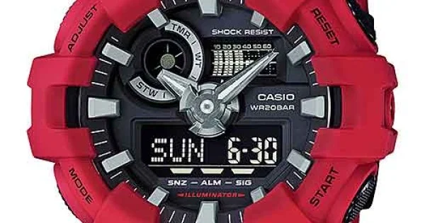 G shock ga 700 red hotsell